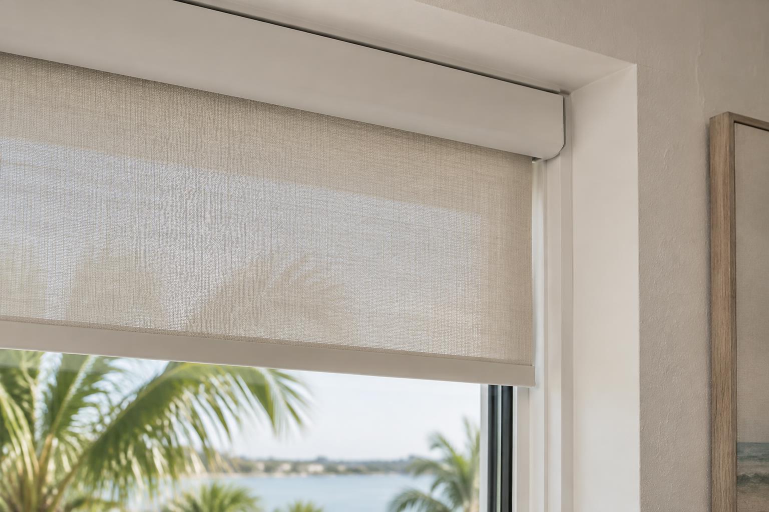 Custom shades in a Weston home